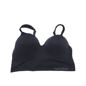 Nautica Intimates Black Seamless Adjustable Straps Wire‎ Free Bra Size 38D